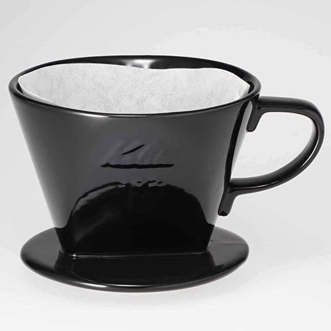Kalita Style 102 Ceramic Coffee Dripper - Black - Thumbnail 2